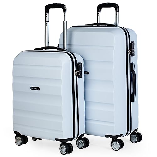 ITACA - Gepäck-Sets, Reisekoffer, Reisekoffer Set, Kofferset, Hartschalenkoffer, Trolley-Set, Luggage - Große Auswahl an Koffer & Trolleys für Jede Reise! T71615, Weiss von ITACA