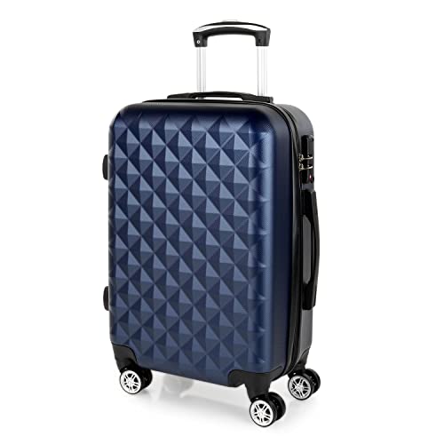 ITACA - Handgepäck Koffer Trolley - Reisekoffer Mit Rollen und Reisekoffer Hartschalenkoffer für Vielreisende. Koffer Blau ITACA - Handgepäck Koffer Trolley - Reisekoffer Mit Rollen und Reisekoffer Hartschalenkoffer für Vielreisende. Koffer Blau von ITACA