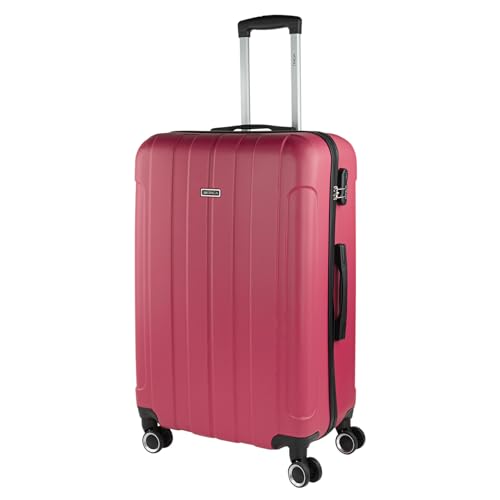 ITACA - Koffer Groß 4 Räder Großer Koffer Leichte - Reisekoffer mit Rollen Groß. Reisekoffer Groß für Flugzeuge Koffer Hartschale mit Geprüftem Schloss - Trolley, Erdbeere ITACA - Koffer Groß 4 Räder Großer Koffer Leichte - Reisekoffer mit Rollen Groß. Reisekoffer Groß für Flugzeuge Koffer Hartschale mit Geprüftem Schloss - Trolley, Erdbeere von ITACA