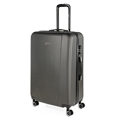 ITACA - Koffer Groß 4 Räder Großer Koffer Leichte - Reisekoffer mit Rollen Groß. Reisekoffer Groß für Flugzeuge Koffer Hartschale mit Geprüftem Schloss - Trolley, Antrazit ITACA - Koffer Groß 4 Räder Großer Koffer Leichte - Reisekoffer mit Rollen Groß. Reisekoffer Groß für Flugzeuge Koffer Hartschale mit Geprüftem Schloss - Trolley, Antrazit von ITACA