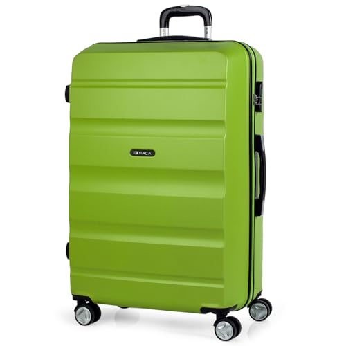 ITACA - Koffer Groß 4 Räder Großer Koffer Leichte - Reisekoffer mit Rollen Groß. Reisekoffer Groß für Flugzeuge Koffer Hartschale mit Geprüftem Schloss - Trolley, Pistaziengrün ITACA - Koffer Groß 4 Räder Großer Koffer Leichte - Reisekoffer mit Rollen Groß. Reisekoffer Groß für Flugzeuge Koffer Hartschale mit Geprüftem Schloss - Trolley, Pistaziengrün von ITACA