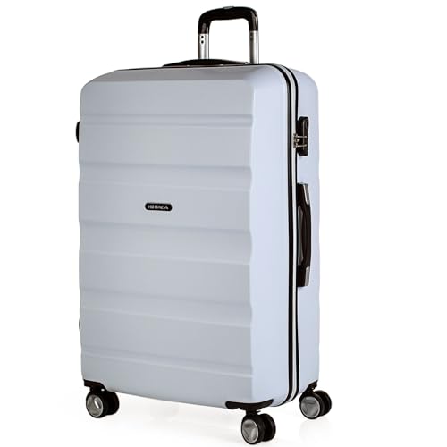 ITACA - Koffer Groß 4 Räder Großer Koffer Leichte - Reisekoffer mit Rollen Groß. Reisekoffer Groß für Flugzeuge Koffer Hartschale mit Geprüftem Schloss - Trolley, Weiss ITACA - Koffer Groß 4 Räder Großer Koffer Leichte - Reisekoffer mit Rollen Groß. Reisekoffer Groß für Flugzeuge Koffer Hartschale mit Geprüftem Schloss - Trolley, Weiss von ITACA