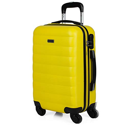 ITACA - Handgepäck Koffer Trolley - Reisekoffer Mit Rollen und Reisekoffer Hartschalenkoffer für Vielreisende. Koffer Gelb ITACA - Handgepäck Koffer Trolley - Reisekoffer Mit Rollen und Reisekoffer Hartschalenkoffer für Vielreisende. Koffer Gelb von ITACA