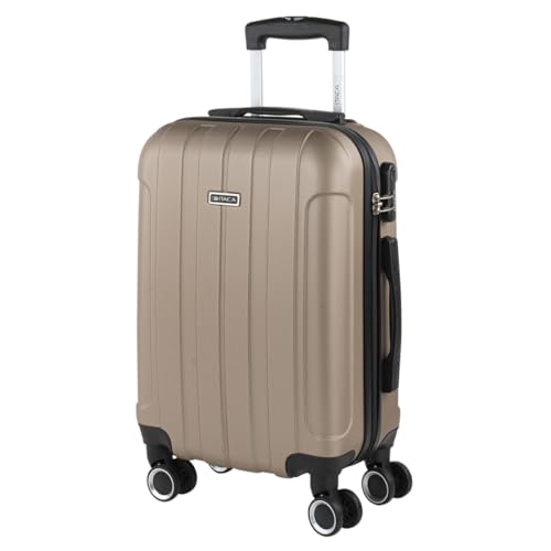 ITACA - Handgepäck Koffer Trolley - Reisekoffer Mit Rollen und Reisekoffer Hartschalenkoffer für Vielreisende. Koffer Champagner ITACA - Handgepäck Koffer Trolley - Reisekoffer Mit Rollen und Reisekoffer Hartschalenkoffer für Vielreisende. Koffer Champagner von ITACA