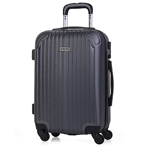 ITACA - Handgepäck Koffer Trolley - Reisekoffer Mit Rollen und Reisekoffer Hartschalenkoffer für Vielreisende. Koffer Antrazit ITACA - Handgepäck Koffer Trolley - Reisekoffer Mit Rollen und Reisekoffer Hartschalenkoffer für Vielreisende. Koffer Antrazit von ITACA