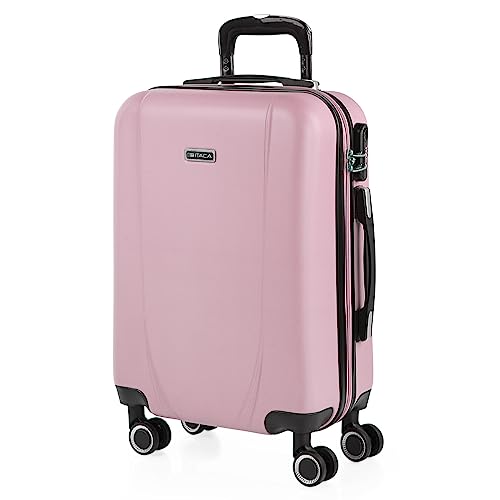 ITACA - Handgepäck Koffer Trolley - Reisekoffer Mit Rollen und Reisekoffer Hartschalenkoffer für Vielreisende. Koffer Rosa ITACA - Handgepäck Koffer Trolley - Reisekoffer Mit Rollen und Reisekoffer Hartschalenkoffer für Vielreisende. Koffer Rosa von ITACA