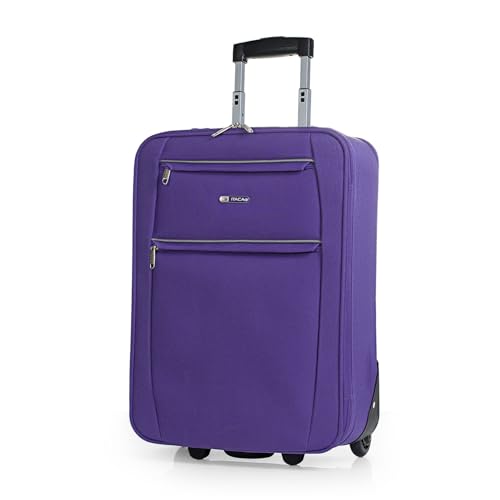 ITACA - Koffer Klein Handgepäck - Koffer Handgepäck 55x40x20 Leicht und Robust - Reisekoffer Klein aus Hochwertigen Materialien T71950, Violet von ITACA