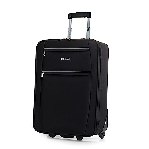 ITACA - Koffer Klein Handgepäck - Koffer Handgepäck 55x40x20 Leicht und Robust - Reisekoffer Klein aus Hochwertigen Materialien, Schwarz ITACA - Koffer Klein Handgepäck - Koffer Handgepäck 55x40x20 Leicht und Robust - Reisekoffer Klein aus Hochwertigen Materialien, Schwarz von ITACA