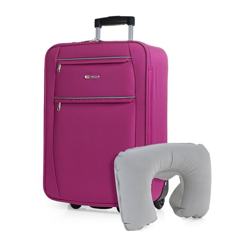 ITACA - Koffer Klein Handgepäck - Koffer Handgepäck 55x40x20 Leicht und Robust - Reisekoffer Klein aus Hochwertigen Materialien, Fuchsia ITACA - Koffer Klein Handgepäck - Koffer Handgepäck 55x40x20 Leicht und Robust - Reisekoffer Klein aus Hochwertigen Materialien, Fuchsia von ITACA