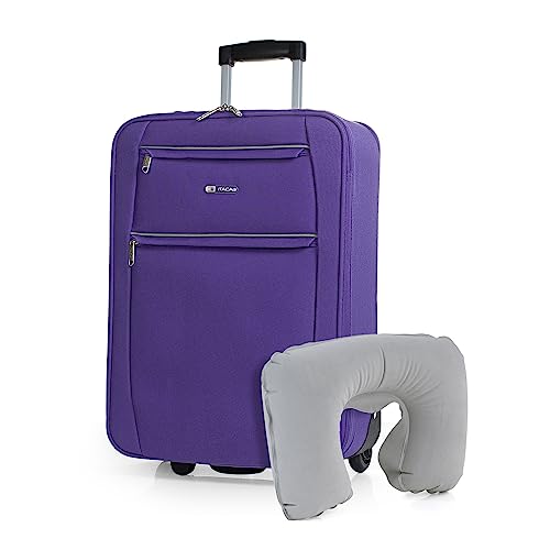 ITACA - Koffer Klein Handgepäck - Koffer Handgepäck 55x40x20 Leicht und Robust - Reisekoffer Klein aus Hochwertigen Materialien, Violet ITACA - Koffer Klein Handgepäck - Koffer Handgepäck 55x40x20 Leicht und Robust - Reisekoffer Klein aus Hochwertigen Materialien, Violet von ITACA