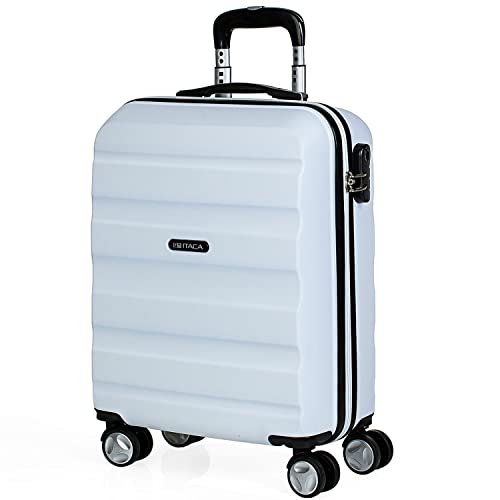ITACA - Handgepäck Koffer Trolley - Reisekoffer Mit Rollen und Reisekoffer Hartschalenkoffer für Vielreisende. Koffer Weiss ITACA - Handgepäck Koffer Trolley - Reisekoffer Mit Rollen und Reisekoffer Hartschalenkoffer für Vielreisende. Koffer Weiss von ITACA