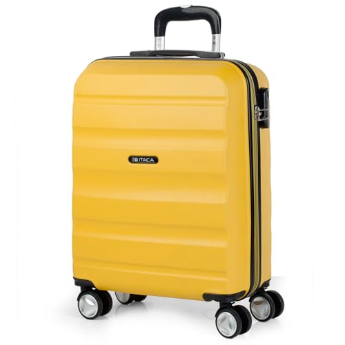 ITACA - Handgepäck Koffer Trolley - Reisekoffer Mit Rollen und Reisekoffer Hartschalenkoffer für Vielreisende. Koffer Senf ITACA - Handgepäck Koffer Trolley - Reisekoffer Mit Rollen und Reisekoffer Hartschalenkoffer für Vielreisende. Koffer Senf von ITACA