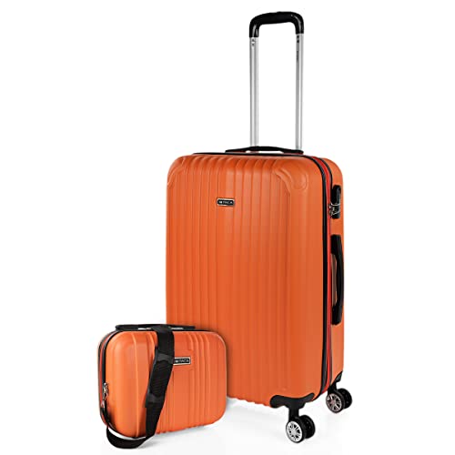 ITACA - Handgepäck Koffer Trolley - Reisekoffer Mit Rollen und Reisekoffer Hartschalenkoffer für Vielreisende. Koffer Mandarine ITACA - Handgepäck Koffer Trolley - Reisekoffer Mit Rollen und Reisekoffer Hartschalenkoffer für Vielreisende. Koffer Mandarine von ITACA