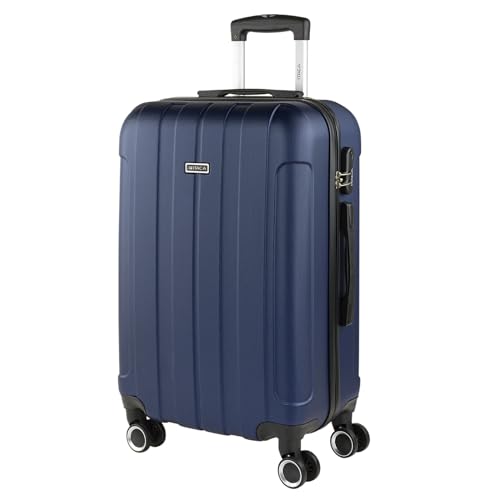 ITACA - Koffer Groß, Koffer Mittelgroß, Hartschalenkoffer M - Robuster Hartschalenkoffer & Koffer & Trolleys mit 4 Rollen, ideal als Reisekoffer für Jede Reise, Marine Blau ITACA - Koffer Groß, Koffer Mittelgroß, Hartschalenkoffer M - Robuster Hartschalenkoffer & Koffer & Trolleys mit 4 Rollen, ideal als Reisekoffer für Jede Reise, Marine Blau von ITACA