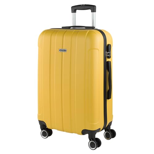 ITACA - Koffer Groß, Koffer Mittelgroß, Hartschalenkoffer M - Robuster Hartschalenkoffer & Koffer & Trolleys mit 4 Rollen, ideal als Reisekoffer für Jede Reise, Gelb ITACA - Koffer Groß, Koffer Mittelgroß, Hartschalenkoffer M - Robuster Hartschalenkoffer & Koffer & Trolleys mit 4 Rollen, ideal als Reisekoffer für Jede Reise, Gelb von ITACA
