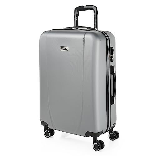 ITACA - Maletas Medianas - Maleta Mediana 4 Ruedas, Maleta Viaje Mediana, Maletas De Viaje, Maleta Mediana. Candado Con combinacion, Plata ITACA - Maletas Medianas - Maleta Mediana 4 Ruedas, Maleta Viaje Mediana, Maletas De Viaje, Maleta Mediana. Candado Con combinacion, Plata von ITACA
