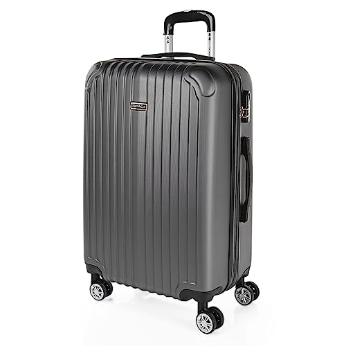 ITACA - Koffer Groß, Koffer Mittelgroß, Hartschalenkoffer M - Robuster Hartschalenkoffer & Koffer & Trolleys mit 4 Rollen, ideal als Reisekoffer für Jede Reise, Antrazit ITACA - Koffer Groß, Koffer Mittelgroß, Hartschalenkoffer M - Robuster Hartschalenkoffer & Koffer & Trolleys mit 4 Rollen, ideal als Reisekoffer für Jede Reise, Antrazit von ITACA