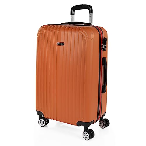 ITACA - Koffer Groß, Koffer Mittelgroß, Hartschalenkoffer M - Robuster Hartschalenkoffer & Koffer & Trolleys mit 4 Rollen, ideal als Reisekoffer für Jede Reise, Mandarine ITACA - Koffer Groß, Koffer Mittelgroß, Hartschalenkoffer M - Robuster Hartschalenkoffer & Koffer & Trolleys mit 4 Rollen, ideal als Reisekoffer für Jede Reise, Mandarine von ITACA