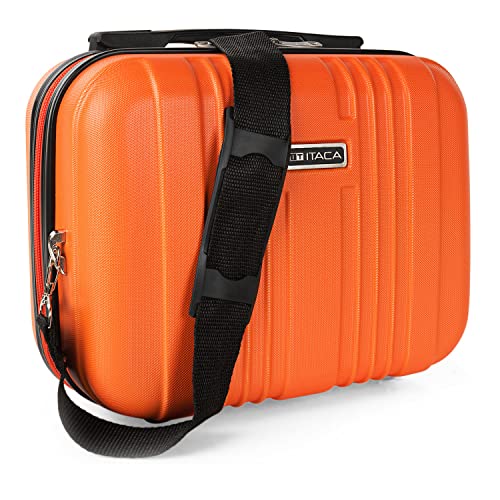 ITACA - Kosmetikkoffer Hartschale Groß, Beautycase Damen, Trolley & Handgepäck Koffer: Beauty Case Hartschale, Kosmetik Koffer, Kosmetiktasche Groß - Ideal für Reisen!, Mandarine von ITACA