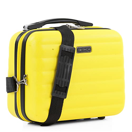 ITACA - Kosmetikkoffer Hartschale Groß, Beautycase Damen, Trolley & Handgepäck Koffer: Beauty Case Hartschale, Kosmetik Koffer, Kosmetiktasche Groß - Ideal für Reisen!, Gelb ITACA - Kosmetikkoffer Hartschale Groß, Beautycase Damen, Trolley & Handgepäck Koffer: Beauty Case Hartschale, Kosmetik Koffer, Kosmetiktasche Groß - Ideal für Reisen!, Gelb von ITACA