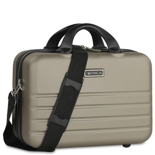 ITACA - Kosmetikkoffer Hartschale Groß, Beautycase Damen, Trolley & Handgepäck Koffer: Beauty Case Hartschale, Kosmetik Koffer, Kosmetiktasche Groß - Ideal für Reisen!, Champagner ITACA - Kosmetikkoffer Hartschale Groß, Beautycase Damen, Trolley & Handgepäck Koffer: Beauty Case Hartschale, Kosmetik Koffer, Kosmetiktasche Groß - Ideal für Reisen!, Champagner von ITACA