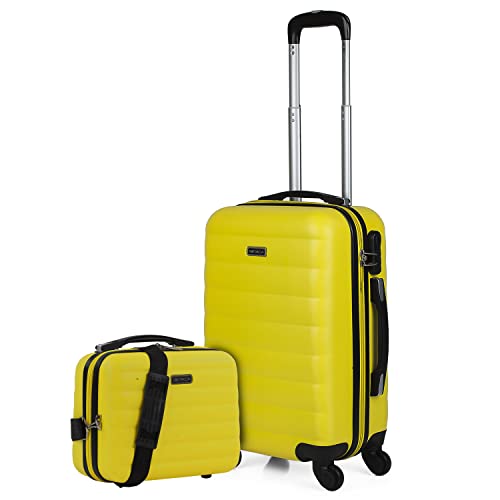 ITACA - Gepäck-Sets, Reisekoffer, Reisekoffer Set, Kofferset, Hartschalenkoffer, Trolley-Set, Luggage - Große Auswahl an Koffer & Trolleys für Jede Reise!, Gelb von ITACA