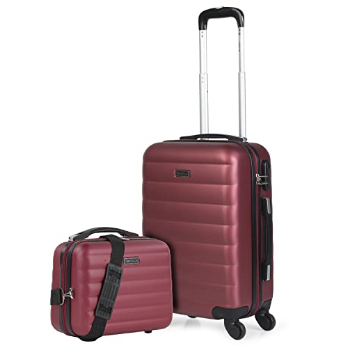 ITACA - Gepäck-Sets, Reisekoffer, Reisekoffer Set, Kofferset, Hartschalenkoffer, Trolley-Set, Luggage - Große Auswahl an Koffer & Trolleys für Jede Reise! 71250B, Granat von ITACA