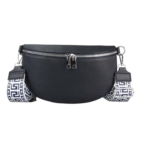 Damen Tasche Crossbody Gürteltasche Brusttasche Umhängetasche Bodybag Hüfttasche Crossover Bauchtasche Schultertasche Handytasche Kunstleder Dunkelblau Damen Tasche Crossbody Gürteltasche Brusttasche Umhängetasche Bodybag Hüfttasche Crossover Bauchtasche Schultertasche Handytasche Kunstleder Dunkelblau von ITALYSHOP24
