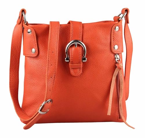 ITALYSHOP24 OBC Made in Italy DAMEN LEDER TASCHE Schultertasche CrossOver Handtasche Umhängetasche Bodybag Abendtasche Crossbody Ledertasche Papaya ITALYSHOP24 OBC Made in Italy DAMEN LEDER TASCHE Schultertasche CrossOver Handtasche Umhängetasche Bodybag Abendtasche Crossbody Ledertasche Papaya von ITALYSHOP24