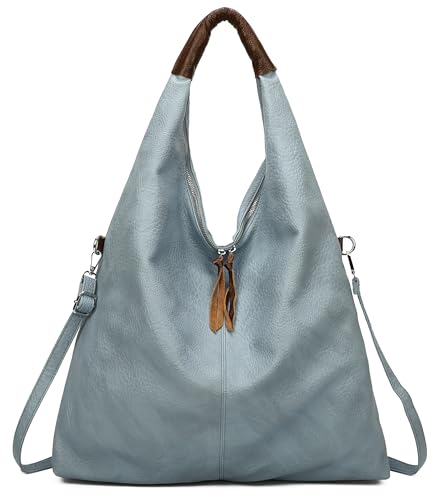 OBC XXL Damen Tasche Shopper Schultertasche Hobo Bag Reisetasche Handtasche Umhängetasche Freizeittasche Beuteltasche Weekender Leder Optik Blau OBC XXL Damen Tasche Shopper Schultertasche Hobo Bag Reisetasche Handtasche Umhängetasche Freizeittasche Beuteltasche Weekender Leder Optik Blau von ITALYSHOP24