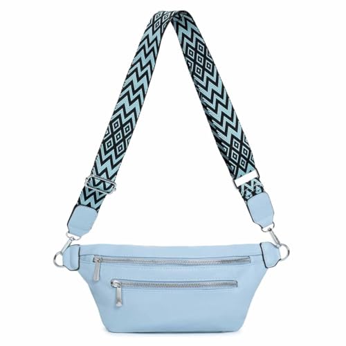 OBC Damen Brusttasche Tasche Crossbody Gürteltasche Umhängetasche Hüfttasche Cross-Over Bodybag Blau OBC Damen Brusttasche Tasche Crossbody Gürteltasche Umhängetasche Hüfttasche Cross-Over Bodybag Blau von ITALYSHOP24
