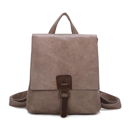 OBC Damen Rucksack Tasche Crossbody Handtasche Messenger Schultertasche Umhängetasche Shopper Vintage Kuriertasche Überschlagtasche Leder Optik Taupe OBC Damen Rucksack Tasche Crossbody Handtasche Messenger Schultertasche Umhängetasche Shopper Vintage Kuriertasche Überschlagtasche Leder Optik Taupe von ITALYSHOP24