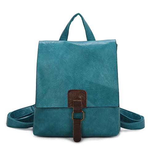 OBC Damen Rucksack Tasche Crossbody Handtasche Messenger Schultertasche Umhängetasche Shopper Vintage Kuriertasche Überschlagtasche Leder Optik Türkis OBC Damen Rucksack Tasche Crossbody Handtasche Messenger Schultertasche Umhängetasche Shopper Vintage Kuriertasche Überschlagtasche Leder Optik Türkis von ITALYSHOP24
