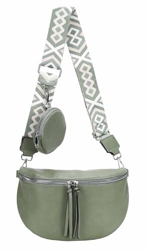 OBC Damen Tasche Crossbody Gürteltasche Brusttasche Umhängetasche Hüfttasche Crossover Bauchtasche Bodybag Schultertasche Handytasche Kunstleder Mint OBC Damen Tasche Crossbody Gürteltasche Brusttasche Umhängetasche Hüfttasche Crossover Bauchtasche Bodybag Schultertasche Handytasche Kunstleder Mint von ITALYSHOP24