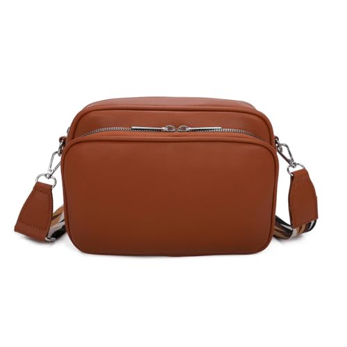 OBC Damen Tasche Crossbody Hüfttasche Bauchtasche Umhängetasche Bodybag Schultertasche Handytasche Gürteltasche Metallic Handtasche Reise Kunst-Leder Cognac OBC Damen Tasche Crossbody Hüfttasche Bauchtasche Umhängetasche Bodybag Schultertasche Handytasche Gürteltasche Metallic Handtasche Reise Kunst-Leder Cognac von ITALYSHOP24