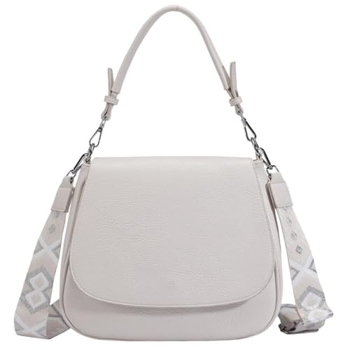 OBC Damen Tasche Shopper Hobo Bag Schultertasche Cross Over Body Bag Umhängetasche Beuteltasche Handtasche Henkeltasche Leder Optik Optik Beige OBC Damen Tasche Shopper Hobo Bag Schultertasche Cross Over Body Bag Umhängetasche Beuteltasche Handtasche Henkeltasche Leder Optik Optik Beige von ITALYSHOP24