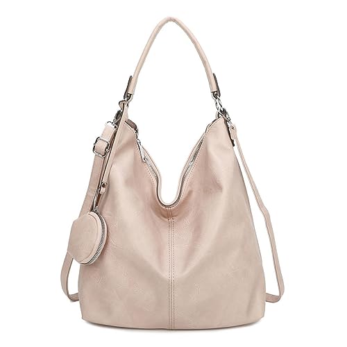 OBC Damen Tasche Shopper Hobo-Bag Schultertasche Umhängetasche Handtasche Damentasche Reisetasche Beuteltasche Leder Optik Rosa OBC Damen Tasche Shopper Hobo-Bag Schultertasche Umhängetasche Handtasche Damentasche Reisetasche Beuteltasche Leder Optik Rosa von ITALYSHOP24