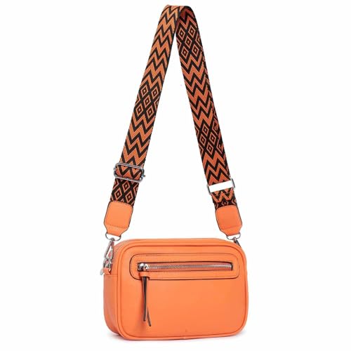 OBC Damen Tasche Umhängetasche Brusttasche Cross Over Body Bag Gürteltasche Schultertasche Bauchtasche Hüfttasche Abend Freizeit Reise Leder Optik Orange OBC Damen Tasche Umhängetasche Brusttasche Cross Over Body Bag Gürteltasche Schultertasche Bauchtasche Hüfttasche Abend Freizeit Reise Leder Optik Orange von ITALYSHOP24