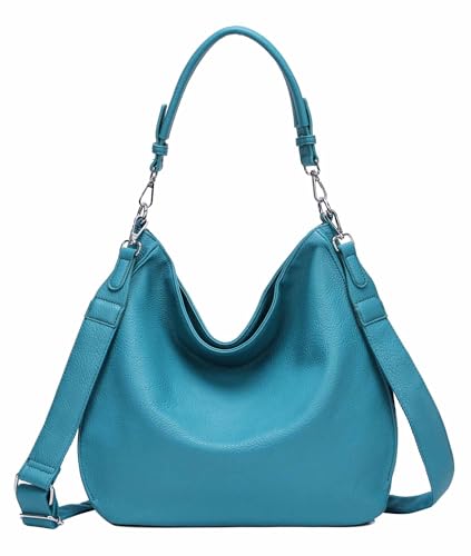 OBC Damen Tasche XXL Shopper Hobo Bag Schultertasche Crossbody Umhängetasche Beuteltasche Handtasche Crossover Leder Optik Türkis OBC Damen Tasche XXL Shopper Hobo Bag Schultertasche Crossbody Umhängetasche Beuteltasche Handtasche Crossover Leder Optik Türkis von ITALYSHOP24
