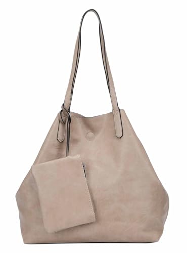 OBC Damen XXL Tasche Set 3in1 Shopper Handtasche Crossbody Hobo Bag Schultertasche Umhängetasche Cross-Over DIN-A4 Damentasche Reisetasche Beuteltasche Leder Optik Taupe OBC Damen XXL Tasche Set 3in1 Shopper Handtasche Crossbody Hobo Bag Schultertasche Umhängetasche Cross-Over DIN-A4 Damentasche Reisetasche Beuteltasche Leder Optik Taupe von ITALYSHOP24