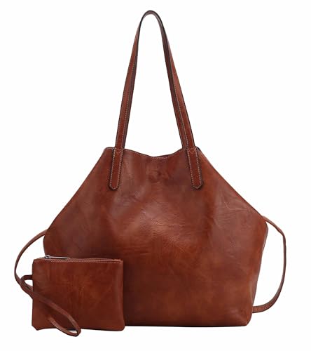OBC Damen XXL Tasche Set 3in1 Shopper Handtasche Crossbody Hobo Bag Schultertasche Umhängetasche Cross-Over DIN-A4 Damentasche Reisetasche Beuteltasche Leder Optik Cognac OBC Damen XXL Tasche Set 3in1 Shopper Handtasche Crossbody Hobo Bag Schultertasche Umhängetasche Cross-Over DIN-A4 Damentasche Reisetasche Beuteltasche Leder Optik Cognac von ITALYSHOP24