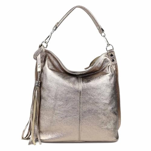 OBC Made IN Italy Damen XL Leder Tasche Business Shopper Schultertasche Ledertasche Umhängetasche Handtasche Nappaleder Bronze OBC Made IN Italy Damen XL Leder Tasche Business Shopper Schultertasche Ledertasche Umhängetasche Handtasche Nappaleder Bronze von ITALYSHOP24
