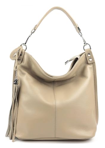 OBC Made IN Italy Damen XL Leder Tasche Business Shopper Schultertasche Ledertasche Umhängetasche Handtasche Nappaleder Taupe OBC Made IN Italy Damen XL Leder Tasche Business Shopper Schultertasche Ledertasche Umhängetasche Handtasche Nappaleder Taupe von ITALYSHOP24