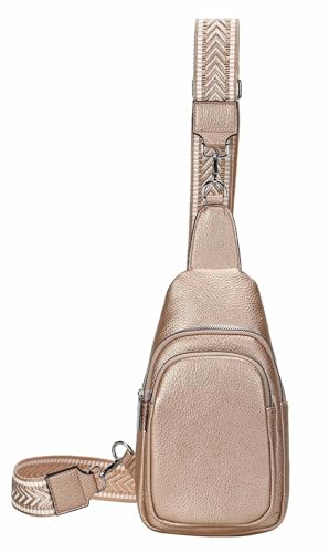OBC Unisex Crossbody Bodybag Sling Tasche Rucksack Crossover Schultertasche Brusttasche Umhängetasche Bag Damen Herren Rosegold OBC Unisex Crossbody Bodybag Sling Tasche Rucksack Crossover Schultertasche Brusttasche Umhängetasche Bag Damen Herren Rosegold von ITALYSHOP24