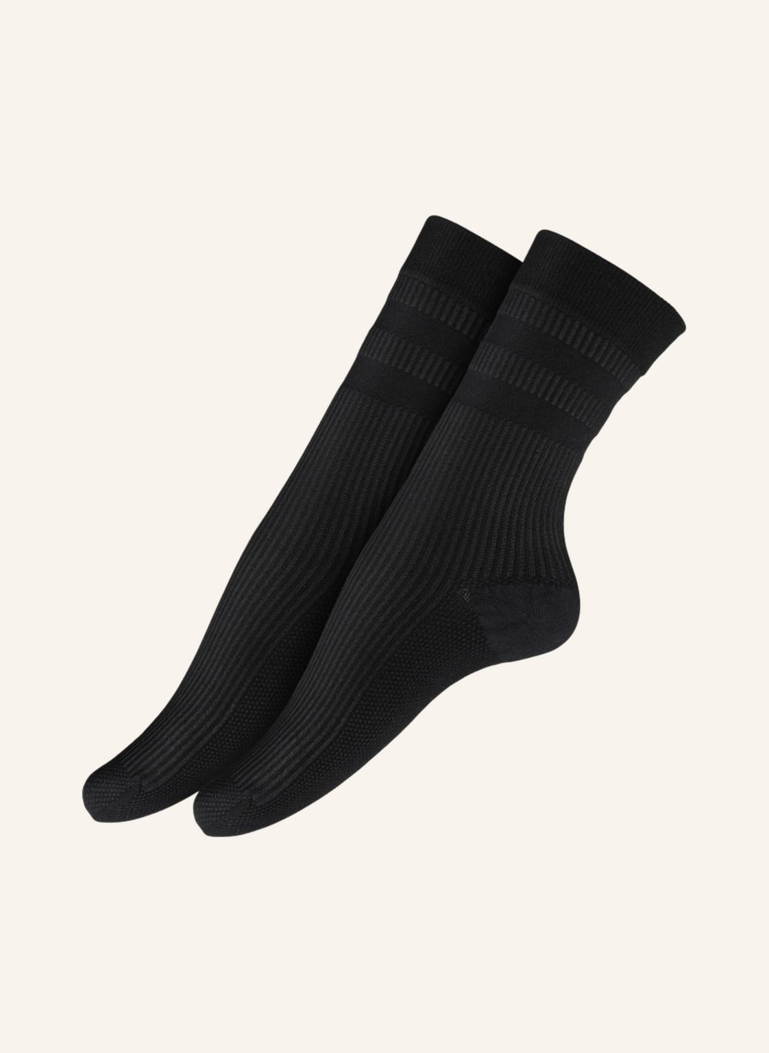 Item m6 2er-Pack Socken Sneaker Cotton Conscious Ribbed Mit Kompression schwarz von ITEM m6
