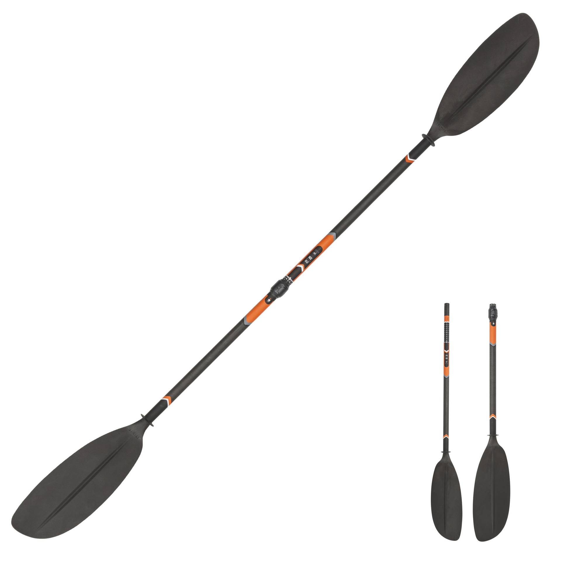 Kajakpaddel Carbon X500 zweiteilig zerlegbar und verstellbar 210–220 cm Kajakpaddel Carbon X500 zweiteilig zerlegbar und verstellbar 210–220 cm von ITIWIT