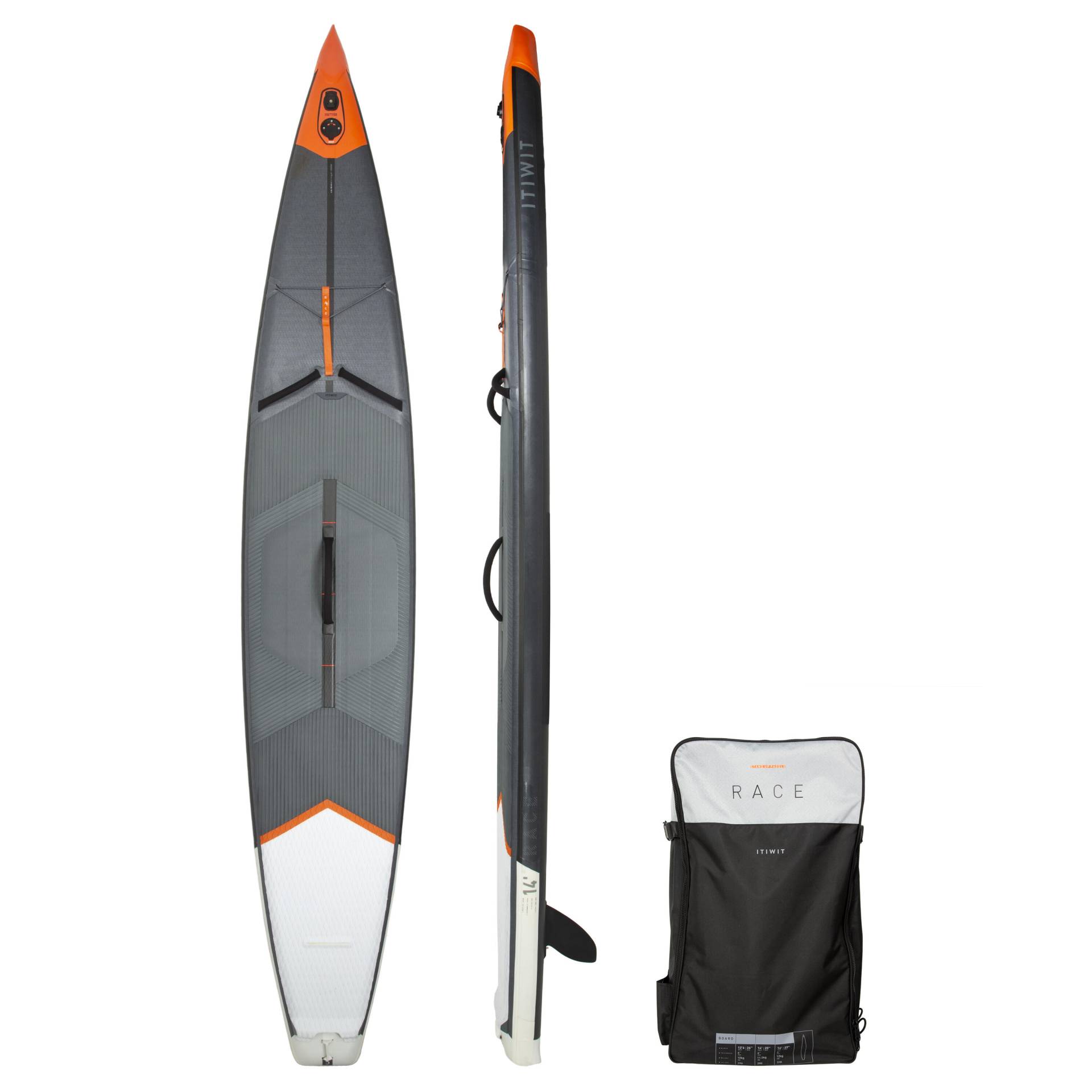 SUP-Board Stand up Paddle 14'27" aufblasbar Race - R500 von ITIWIT