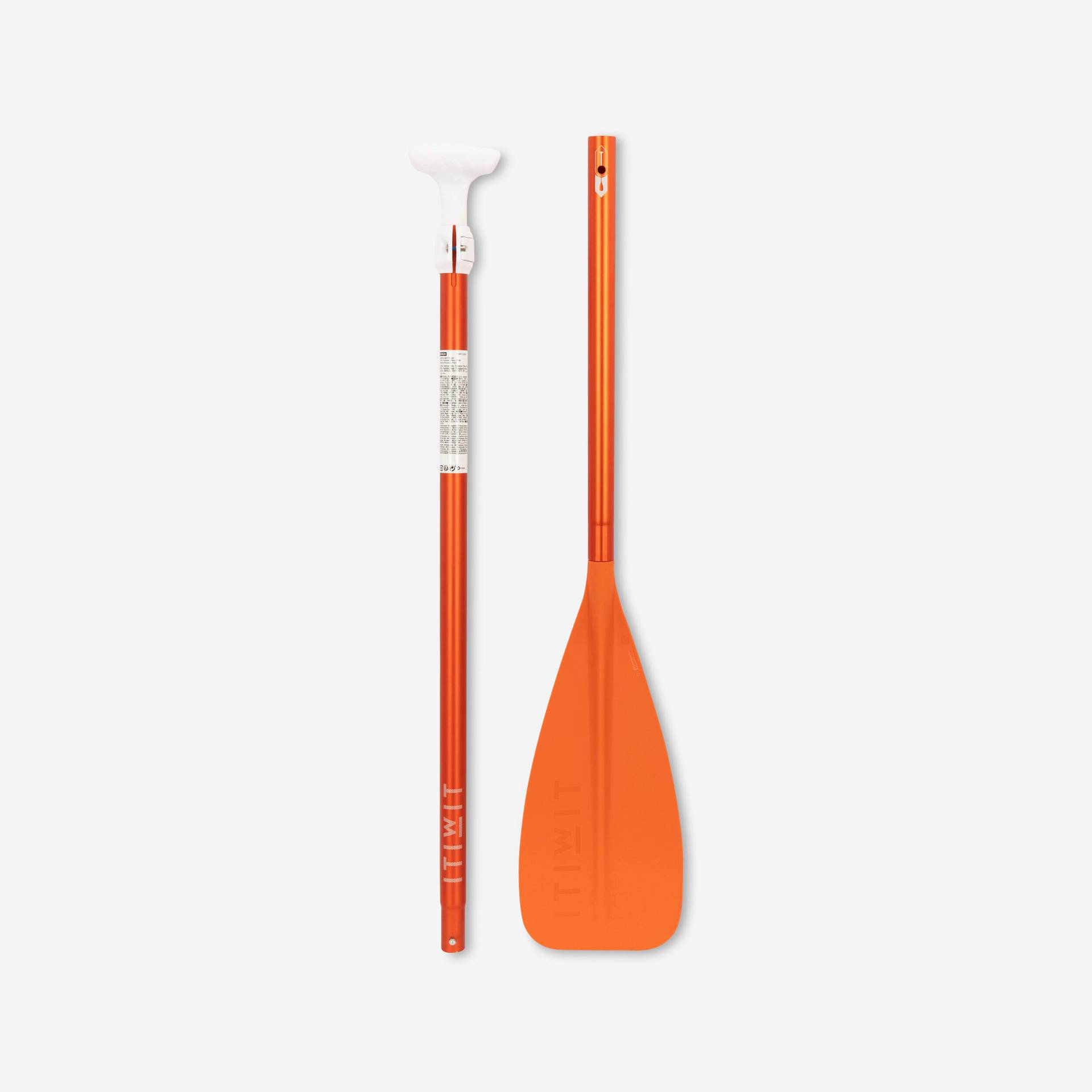 SUP-Paddel 3-teilig zerlegbar verstellbar 170‒220 cm - orange von ITIWIT