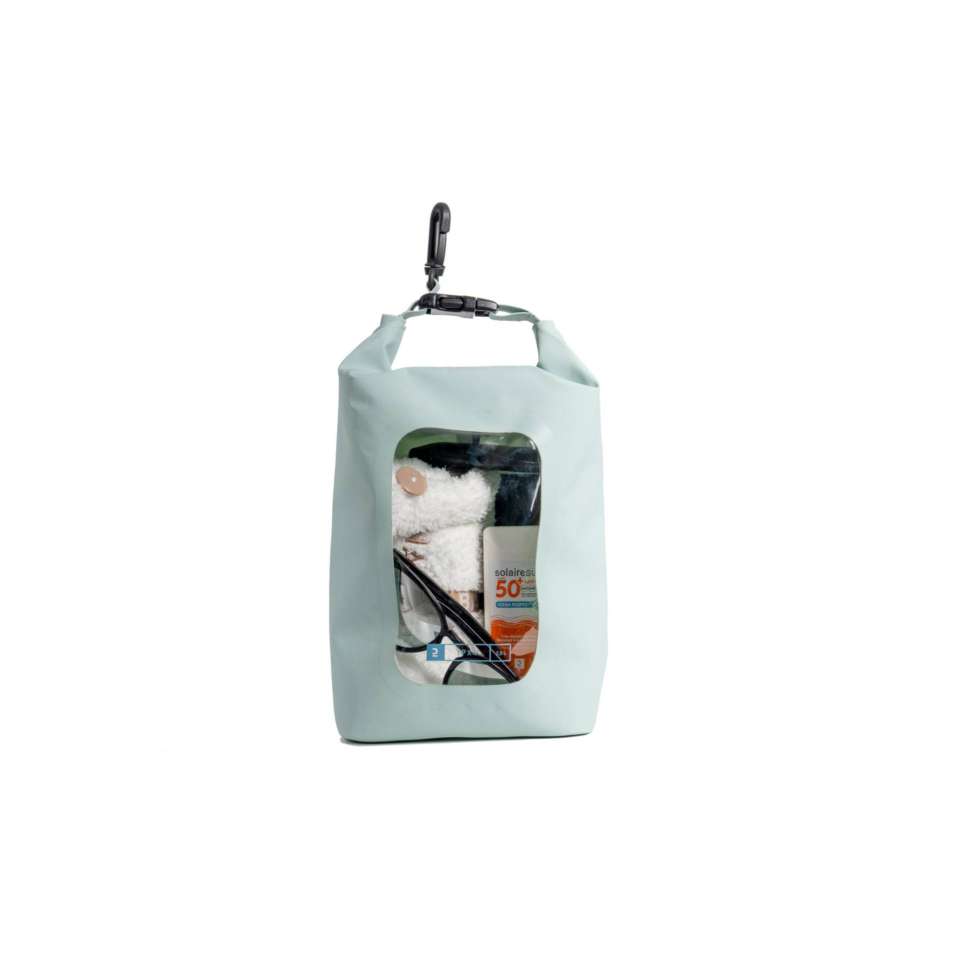 Wasserfeste Tasche 2,5 L mit Schutzart IPX4 und Sichtfenster. von ITIWIT