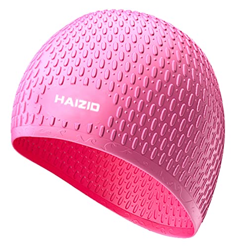 ITODA Badekappe Lange Haare Damen Schwimmkappe Wasserdicht Silikon Badehaube Ohrenschutz Schwimmmütze Herren Swin Cap rutschfest Bademütze für Dreadlocks Haarverlängerungen Afro Haarwebart Rosa ITODA Badekappe Lange Haare Damen Schwimmkappe Wasserdicht Silikon Badehaube Ohrenschutz Schwimmmütze Herren Swin Cap rutschfest Bademütze für Dreadlocks Haarverlängerungen Afro Haarwebart Rosa von ITODA